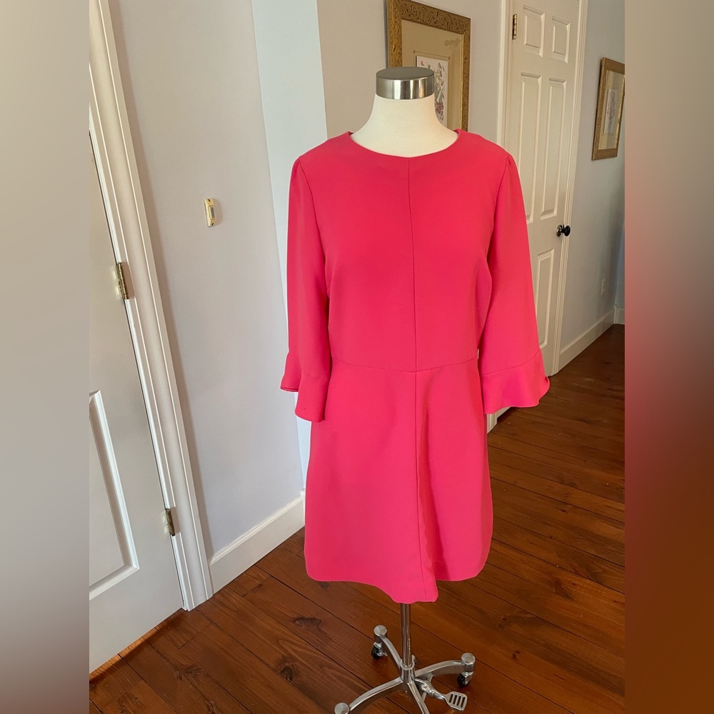 Banana Republic Women's long sleeved ruffle midi dresss